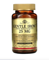 [ ธาตุเหล็ก (25 มก) ] Solgar Gentle Iron  25 mg [ 90 หรือ 180 แคปซูล ]