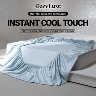 CozyLuxe Cooling Bedsheet Set | Ice Silk Soft Bedding for Cool & Comfortable Sleep Single Queen King