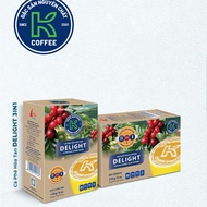 Cà Phê Sữa Hòa Tan K Delight 3in1 170g (Hộp 10 gói x 17g) - Thương Hiệu K COFFEE