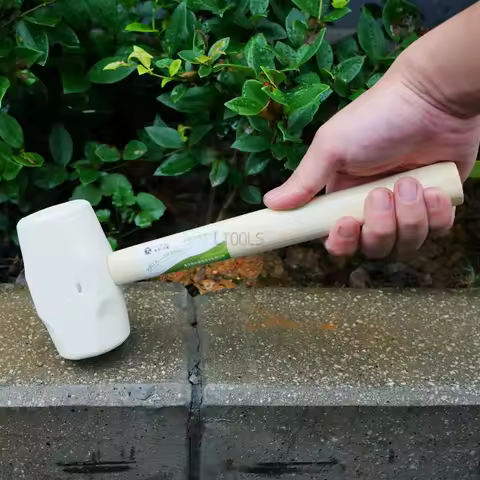 Woodworking Rubber Hammer American Style Installation Rubber Hammer for Tiling Hitting Floor Leather