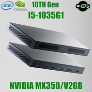 2024ใหม่ KEFU คอมพิวเตอร์ขนาดเล็กเกมเมอร์ขับเคลื่อนโดย MX350 NVIDIA-2GB I7 Intel Core การ์ดจอ10TH I7-1065G7 Windows 11 DDR4-8G 16G 32G SSD 512G 1TB MiniPC 2024 WIFI6ใหม่ BT5.2เกมคอมพิวเตอร์เดสก์ท็อปเกมพีซี