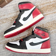 Jo 1 High-Top Retro Basketball Shoes Comfortable Anti-Slip Shock-Absorbing Sports Sneakers Black Toe