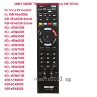 Replacement SONY SMART LED TV Remote Controller (RM-YD103)For KDL 40W600B dl-48w605b bravia, Kdl-40w