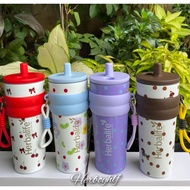 710ml stainless steel Tumbler with straw