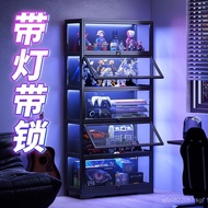 Acrylic Transparent Display Cabinet with Lights and Locks, Room Display Cabinet, Figurine Cabinet, M