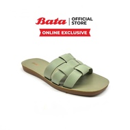 Online Exclusive Bata บาจา รองเท้าแตะลำลอง รองเท้าแฟชั่น ดีไซน์เก๋ สำหรับผู้หญิง รุ่น OLIVIA สีแทน 5804043 สีเขียว 5807043