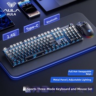 AULA | Bluetooth 2.4G Wireless Mechanical Keyboard 108 Keys
