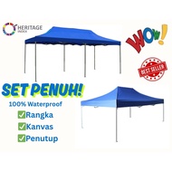 8' x 12' and 10' x 20' Market Canopy (2.5m x 3.75m and 3m x 6m) Kanopi Khemah Pasar Malam Jualan Ram