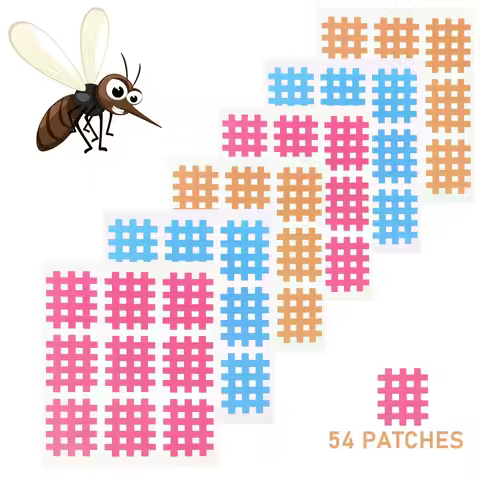 Itch Relief Patches 6 Sheets 54 Patches All-Natural for Itch Relief Insect Bite Patch for Mosquitos 
