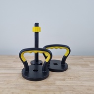 Dumbbell and kettlebell accessory set for concrete dumbbell set