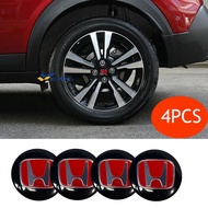 xuming 4 Pcs/Set Car Modified Wheel Rim Center Cap Sticker Auto Tire Hub Cap Emblem Badge for Honda Calya FIT City Insight Elysion Civic