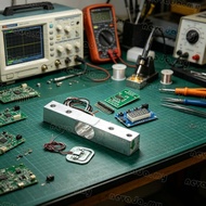Nevʚ ɞ Digital Load Cell Weight Sensings Kit with HX711 24Bit ADC Board 2Wire Serials Link