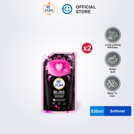 [TWIN PACK] ar FÜM Concentrated Fabric Softener 530ml Refill | Long-lasting Premium Scent | Remove G