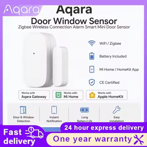 Aqara Door Window Sensor ZigBee Wireless Compatible with Aqara Gateway & Home HomeKit App Smart Home