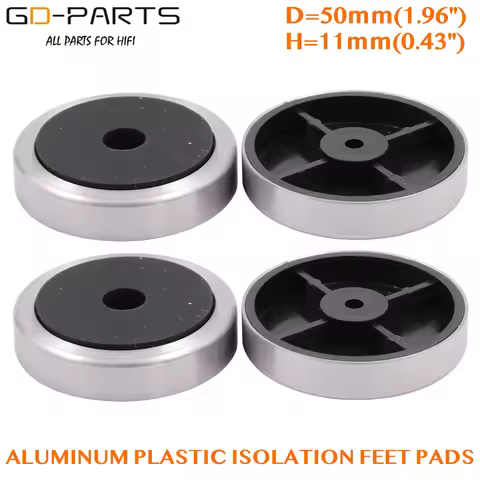 GD-PARTS 50*11mm Aluminum Plastic Amplifier Foot Feet Speaker Computer CD DVD Chassis Isolation Stan