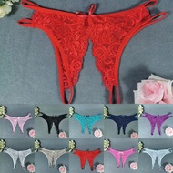 [KIMI05]  Womens Lace Panties Crotchless Underwear Thongs Lingerie G-String Sheer Briefs
