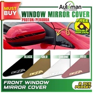 Front Mirror Pillar Perodua Bezza Axia Alza Myvi Proton Exora Saga Front Rear Window Cover Chrome Bl