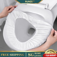 [Wholesale Prices] Portable Bathroom Supplies Disposable Toilet Seat Cover Elastic Non-Woven Toilet Lid Mat Sanitary Comfort Toilet Cushion Waterproof Anti-bacterial Closestool Pad