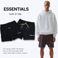 Fear Of God Essentials Sweatshort Black & Graphic Fw19 Authentic