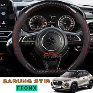 Fronx Premium Leather Steering Wheel Cover Fronx Carbon Steering Wheel Cover/ Fronx Hybrid Steering 
