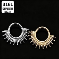 316L Surgical Steel Septum & Daith Piercing Jewellery -16G 8mm - 1 Piece