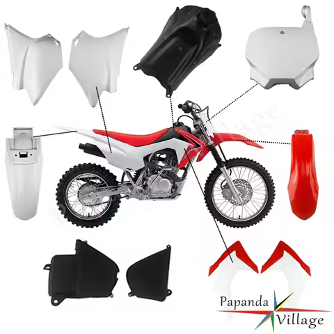 Dirt Bike Motocross Full Body Plastic Cover Side Fairing Front/Rear Fender Fuel Tank Seat Kit For Ho