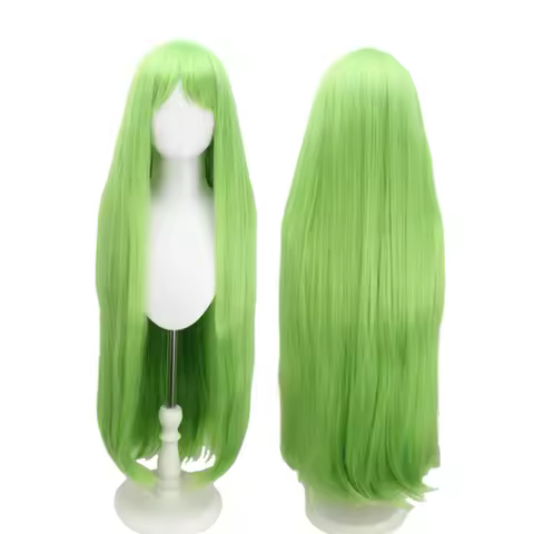 Code Geass C.C. x Fate Enkidu Cosplay Wig Green Long Hair