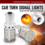 1156 Car Turn Signal Lights 12V Amber/Yellow Extremely Bright 600 Lumens 1156 33 SMD LED Light Bulb