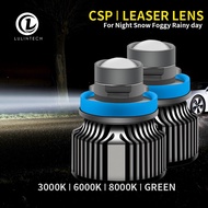 2pcs H7 H11 Led Fog Lights For Cars Laser Lens Projector H8 H9 9005 HB3 9006 HB4 Headlight Bulbs Green 6000k 8000k Golden 12V Headlamp Turbo Light