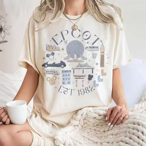 Retro Disney Epcot Since 1982 Comfort Color Shirt Disney Epcot Shirt Disney Trip 2025 Shirt Disney E