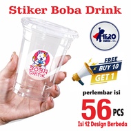 PRINT BOBA DRINK STICKERS, CUP STICKERS, TRANSPARENT STICKERS, BOBA DRINK STICKERS, PRINT STICKERS, 
