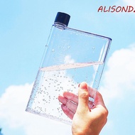 ALISONDZ Water Bottle A5/A6 Reusable Food Grade Transparent Plastic Artistic Drink Bottle