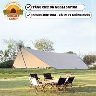 Glamping picnic tent, sun and rain protection, rainproof camping with rope