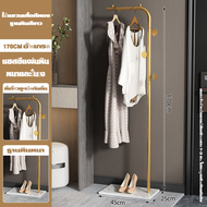 DEZIHAN Elegant Gold-Plated Clothes Rack with Stone Base Multi-Functional Clothing Drying Stand 170c