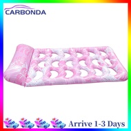 Inflatable Pool Float Lounger with Headrest Inflatable Water Sleeping Bed PVC Swimming Pool Air Matt