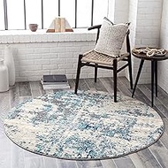 Livabliss Arti Modern Abstract Area Rug,7'10" x 10'3",Dark Blue/Aqua