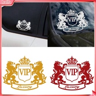 HALFA| Double Lion Crown VIP Letter Motorcycle Car Decoration Reflective Decal Sticker