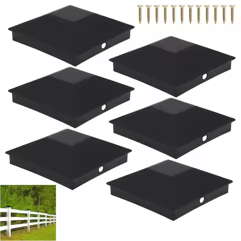 6pcs/pack Fence Post Caps Covers 4X4(3.5in x 3.5in) Waterproof Outdoor Post Caps Protection Garden S