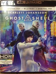 Ghost in the shell（美版）4k ultra hd+blu-ray