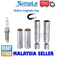 14mm / 16mm X 3/8" Spark Plug Socket 12Point Magnet Leaf Spring Swivel Spark Plug Socket Box Buka Pl