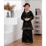 Baju Kurung Riau + Sekali veil  muslimah permpuan kids fesyen Raya 2025#latest colors kebaya budak