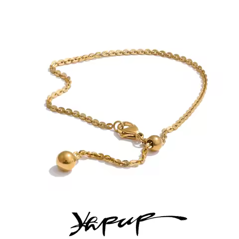 Yhpup Stretchable Stainless Steel New Style Exquisite Chain Bracelet Bangle Tarnish Resistant Metal 