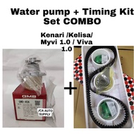 Water Pump & Timing Kit Set (100km) Combo - Kenari / Kelisa /Viva 1.0 /Myvi 1.0