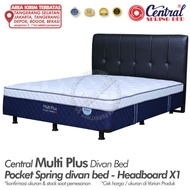 spring bed central multi plus pocket spring divan bed - x 1 120 x 200 cm
