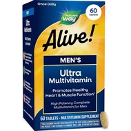 Nature's Way Alive Men’s Daily Ultra Potency Multivitamin 60 Tablets