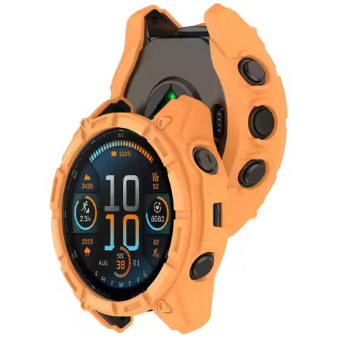 Soft TPU Protective Case Frame Bumper Edge Shell Accessories Smart Watch Screen Protector for Garmin