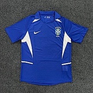 2002 Brazil Away S-2XL/Quick-Drying Sportswear/Football Top