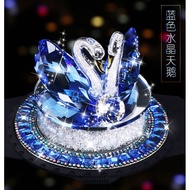 S/🌔New Car Decoration Crystal Swan Car Interior Decoration Diamond Perfume Seat Gift Wedding Car Supplies Aromatherapy M