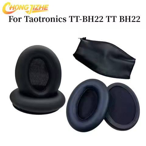 CHONGJIZHE Replacement Protein Ear Pads zipper head beam protective cover For Taotronics TT-BH22 TT 