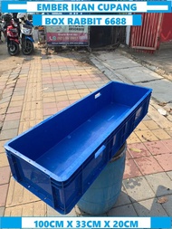 Bak Plastik kontainer 1M/Bak Plastik 1Meter/Bak Plastik Industri Rabit